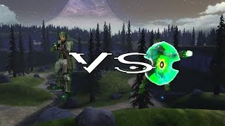 Halo CE AI Battle  Marines vs Jackals [upl. by Tarrance]