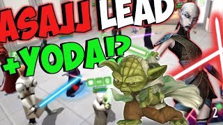 Asajj Lead with Yoda to Beat Traya is a Thing  Star Wars Galaxy of Heroes [upl. by Amluz908]