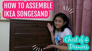 Assembling IKEA Songesand Chest of Drawers [upl. by Anehsat]