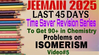 ISOMERISM JEEMAIN2025revisionseries inorganicchemistry on isomerism madeeasy [upl. by Whitver]