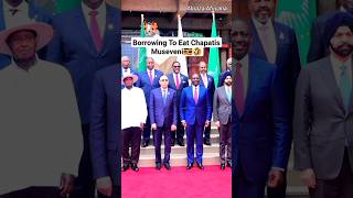 quotBorrowing to eat chapatisquot Museveni funny moment at IDA 21 Summit [upl. by Arriec]