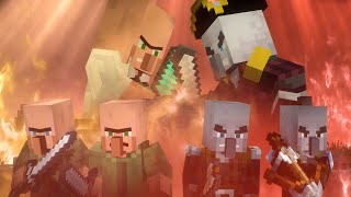 Villagers vs Pillagers Life  FULL MOVIE  MINECRAFT ANIMATION [upl. by Atinnod]