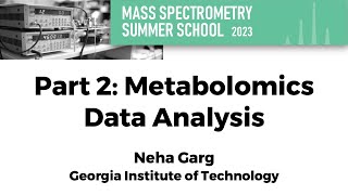 Part 2 Metabolomics Data Analysis [upl. by Ardenia11]