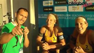 Isabel Schneider und Victoria Bieneck im Interview bei den HamburgFinals [upl. by Benjie]