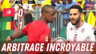 😱 INCROYABLE Larbitre perd la tête  Tunisie  Mali 01 [upl. by Dilisio]