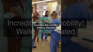 🙋‍♂️INCREDIBLE WALKING ICU patient on ventilator amp CRRT criticalcare medicine physiotherapy [upl. by Adnawt956]