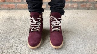 Timberland 6quot 40 below from ChampsSports on feet [upl. by Burwell]