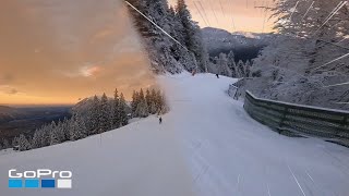 GarmischClassic Skiresort  FULL RUN  85 KPH  Bavarian Alps 2022 [upl. by Etnomaj]