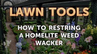 How to Restring a Homelite Weed Wacker [upl. by Nerradal]