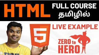 HTML Tutorial for beginners in Tamil 2024 HTML full course with example  Basic to website creation [upl. by Mavis]