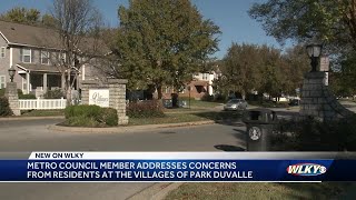 Metro council member addresses concerns from residents at Park Duvalle housing complex [upl. by Elledoj]