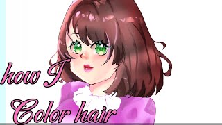 how I color hair [upl. by Ruenhcs]