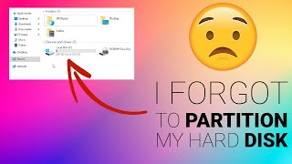 How to Partition Hard Disk Drive After Installing Windows 10 or 11 [upl. by Anis761]