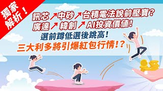 【獨家解析！訊芯↗中砂↗台積電法說前壓寶？廣達↗緯創↗AI投資價值！選前蹲低選後跳高！三大利多將引爆紅包行情！？】20240112 陳昆仁 分析師 股摩力 台積電長榮陽明創意世芯M31 [upl. by Ostap]