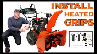 HowTo Install Hand Grip Warmers On A Snowblower  Ariens [upl. by Sallyanne661]