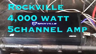 Rockville 5 Channel 4000 watt amp [upl. by Elleiand510]