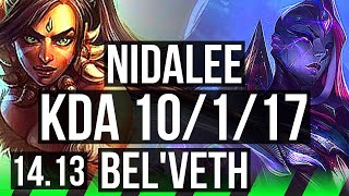 NIDALEE vs BELVETH JGL  10117 70 winrate  EUW Challenger  1413 [upl. by Turrell]