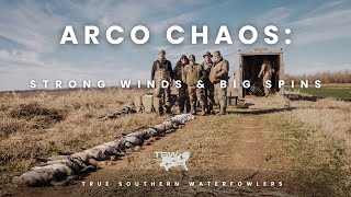 MASSIVE SNOW GOOSE SPIN Late season Arkansas Goose hunt [upl. by Sinaj]