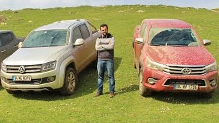 VW Amarok vs Toyota Hilux  Karşılaştırma [upl. by Laerdna145]