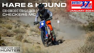 Full Race 2024 District 37 Check Chase Hare amp Hound  Trevor Hunter  Beta 250 Desert Racing [upl. by Sukul]