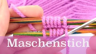 Stricken lernen für Linkshänder linke Maschen  myboshi [upl. by Tanya]