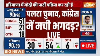 Election Result LIVE पलटा चुनाव कांग्रेस में मची भगदड़  Haryana Election Result LIVE  BJP [upl. by Lettig]