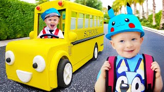 Baby Adam Wants to Go to School  More Fun Kids Videos with Adam amp Oliver [upl. by Androw]