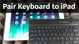 How to Pair Bluetooth Keyboard to your iPad in 2020  iPad mini iPad Air iPad Pro [upl. by Etnuhs]