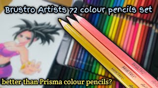 brustro colour pencils review  drawing kefla using brustro artists 72 colouree pencils [upl. by Anivel230]