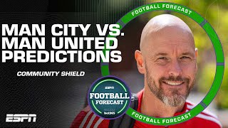 Community Shield PREDICTIONS Can Man United upset Man City at Wembley again  ESPN FC [upl. by Menis]