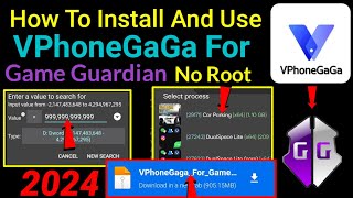 How to install and use Vphonegaga For Game Guardian No root 2024 [upl. by Oratnek338]