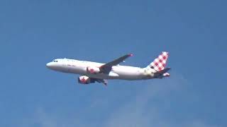 Volotea Airbus A320200 approaching Turin Caselle Airport from Alghero Fertilia Airport [upl. by Wiltshire]