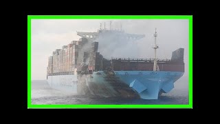 Maersk Honam chemical fire contained [upl. by Aketahs]