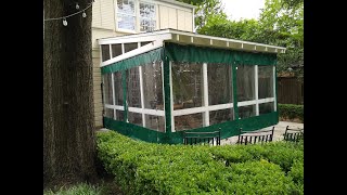 Clear Plastic Vinyl Enclosure Panels to Winterize Your Porch  Enclosure Guy [upl. by Lacee]