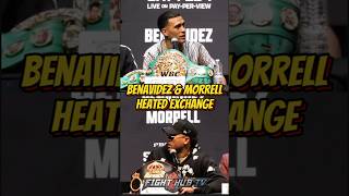 David Benavidez amp Morrell HEATED EXCHANGE at press conference [upl. by Shaylah849]