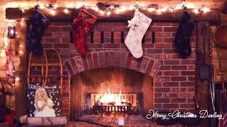 Kristin Chenoweth  Happiness IsChristmas Yule Log Visualizer [upl. by Hanford]