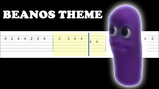 Beanos Theme Song Easy Guitar Tabs Tutorial [upl. by Reena]