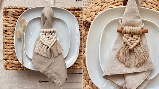 TUTORIAL SERVILLETEROS EN MACRAME [upl. by Marguerita932]