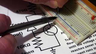 Step by step build of 2N2907 pnp transistor zener diode regulated 5V circuit waste little current [upl. by Aires]