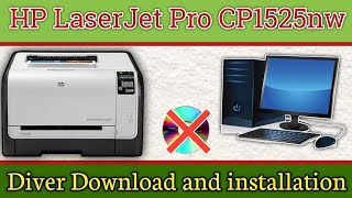 How to Download and install HP LaserJet Pro CP1525nw Color Printer USB Driver on Windowshp printer [upl. by Itsim767]