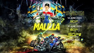 3P LOGISTICS FIM SPEEDWAY GP2 OF SWEDEN  MÅLILLA ROUND 1 14 JUN 2024 [upl. by Kassi817]