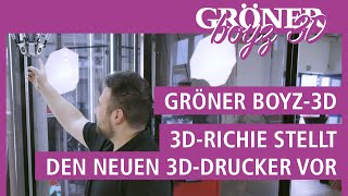 GRÖNER  Richie stellt den neuen Tractus3D T3000SE Großformat 3DDrucker vor  GRÖNER BOYZ 3D [upl. by Nivej]