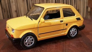 Unboxing of Fiat 126 p  Cold War Polish Car Model by Welly 134 [upl. by Ikir]