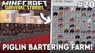 BEST PIGLING BARTERING FARM IN 121 MINECRAFT BEDROCK [upl. by Potter]