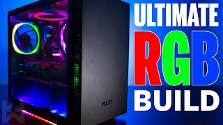 The NZXT H210i Ultimate RGB Gaming PC Build 2019  Rainbow Giggidy Box [upl. by Chauncey]