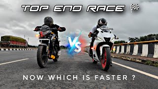 Modified NS200 Bs6 Vs R15 V4 Bs7  TOP END RACE  Performance test 🔥 [upl. by Idorb369]