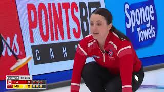 Draw 18  2022 Scotties Tournament of Hearts  Zacharias MB vs Einarson CA [upl. by Anirrak838]