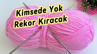 KOLAY YELEK ÖRNEĞİ  YELEK MODELİ örgü yelek yelekörneği knitting crochet [upl. by Yemorej]