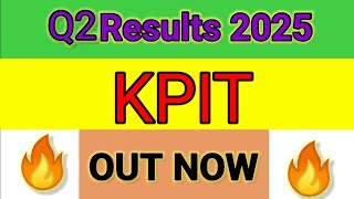 KPIT TECHNOLOGIES Q2 results 2025  KPIT TECHNOLOGIES results today  KPIT TECHNOLOGIES Share News [upl. by Swainson]