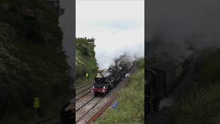 Double Headed Castle 7029 amp 5043 Storm Out Of Bristol On The Mayflower To Plymouth shorts train [upl. by Arimak624]